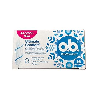 o.b. O B Procomfort 16 Tampons Mini Santé et soins personnels o.b. O B Procomfort 16 Tampons Mini Santé et soins personnels