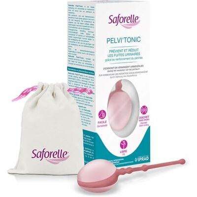 Saforelle PELVI’TONIC® – Renforcement du périnée Dispositif médical Prévient et réduit les fuites urinaires Ménopause, sportives, surpoids Sans ondes Saforelle PELVI’TONIC® – Renforcement du périnée Dispositif médical Prévient et réduit les fuites urinaires Ménopause, sportives, surpoids Sans ondes