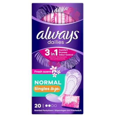 Always Daillies Lot de 20 protège-slips emballés individuellement Always Daillies Lot de 20 protège-slips emballés individuellement