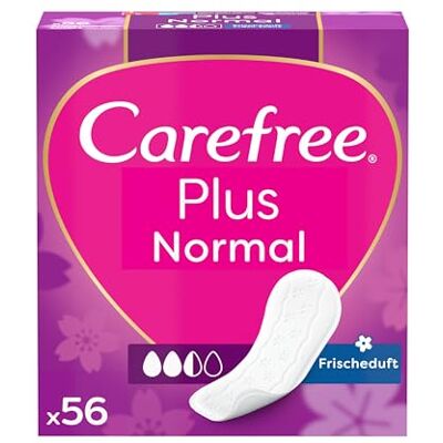 Carefree Lot de 5 paquets de 56 protège-slips Plus Normal au parfum frais Protège-slips super absorbants, retiennent instantanément les liquides et neutralisent jusqu'à 100 % les odeurs Carefree Lot de 5 paquets de 56 protège-slips Plus Normal au parfum frais Protège-slips super absorbants, retiennent instantanément les liquides et neutralisent jusqu'à 100 % les odeurs