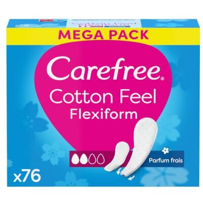 Carefree Cotton Feel Flexiform Fresh 76 st/pcs Carefree Cotton Feel Flexiform Fresh 76 st/pcs