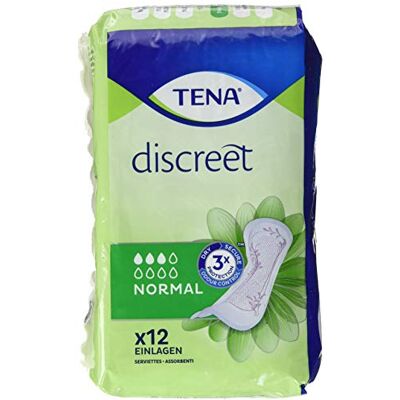 TENA Lady Discreet Lot de 12 serviettes hygiéniques TENA Lady Discreet Lot de 12 serviettes hygiéniques