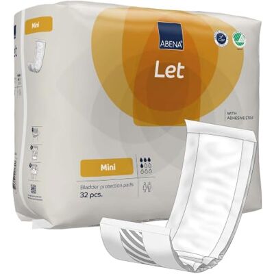 ABENA Let Mini Serviettes d'incontinence pour homme et femme Lot de 32 Ces serviettes absorbantes peuvent être utilisées comme serviettes hygiéniques pour un flux abondant mais sont principalement ABENA Let Mini Serviettes d'incontinence pour homme et femme Lot de 32 Ces serviettes absorbantes peuvent être utilisées comme serviettes hygiéniques pour un flux abondant mais sont principalement