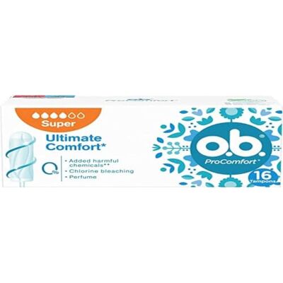 o.b. OB Pro Comfort, Super Tampon, 16 Pack o.b. OB Pro Comfort, Super Tampon, 16 Pack