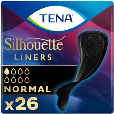 TENA Silhouette Liners Noir Normal Lot de 26 TENA Silhouette Liners Noir Normal Lot de 26
