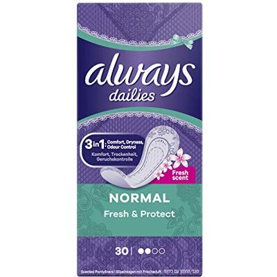 Always Protège-Slips Normal Fresh Dailies Fresh & Protect Always Protège-Slips Normal Fresh Dailies Fresh & Protect