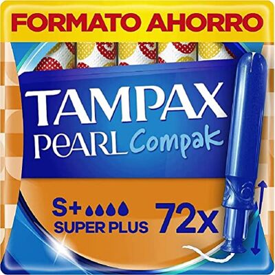 Tampax Always Compak Pearl, Super Plus, Flux Abondants, 72 Tampons Avec Applicateur doux Triple Confort, Format Eco, MotionFit, Voile Douceur, Certifié Oeko-Tex Tampax Always Compak Pearl, Super Plus, Flux Abondants, 72 Tampons Avec Applicateur doux Triple Confort, Format Eco, MotionFit, Voile Douceur, Certifié Oeko-Tex