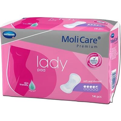 HARTMANN Molicare Premium Lady Pads 4.5 gouttes 24 paquets de 14 protections HARTMANN Molicare Premium Lady Pads 4.5 gouttes 24 paquets de 14 protections