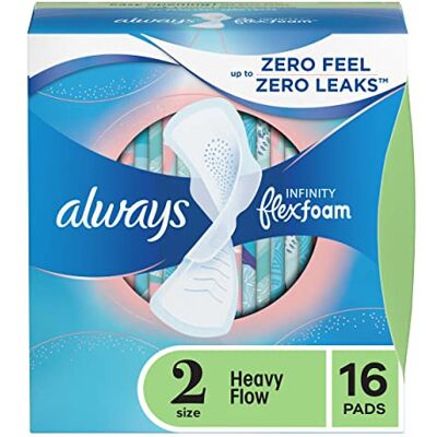 Always Infinity Heavy Flow Flexi-Wings Pads 16 ct Always Infinity Heavy Flow Flexi-Wings Pads 16 ct