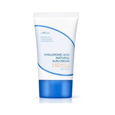 IsNtree Natural Sunscreen with Hyaluronic Acid SPF50+ PA++++ Physical Moisturizing Sunblock, Non-Nano Sunscreen, Reef Safe (50ml) IsNtree Natural Sunscreen with Hyaluronic Acid SPF50+ PA++++ Physical Moisturizing Sunblock, Non-Nano Sunscreen, Reef Safe (50ml)