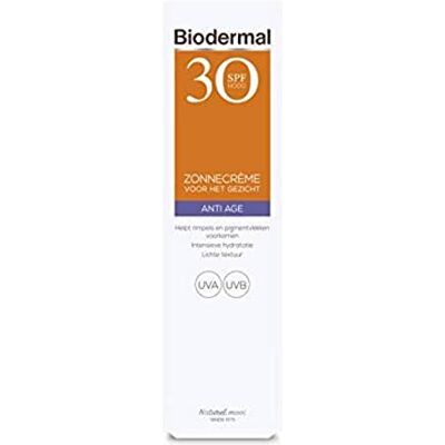 Biodermal Bruit solaire Crème solaire anti-âge pour le visage SPF 30 40ml Biodermal Bruit solaire Crème solaire anti-âge pour le visage SPF 30 40ml