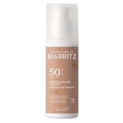 Laboratoire de Biarritz Laboratoires de Biarritz Crème solaire teintée visage Beige Certifié Bio SPF50 Hydratée, mate pour un éclat sain 50 ml Made in France Laboratoire de Biarritz Laboratoires de Biarritz Crème solaire teintée visage Beige Certifié Bio SPF50 Hydratée, mate pour un éclat sain 50 ml Made in France