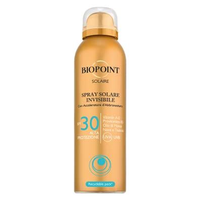 BIOPOINT Solaire Spray Solaire Invisible SPF30 Haute Protection, avec accélérateur de bronzage 150 ml BIOPOINT Solaire Spray Solaire Invisible SPF30 Haute Protection, avec accélérateur de bronzage 150 ml