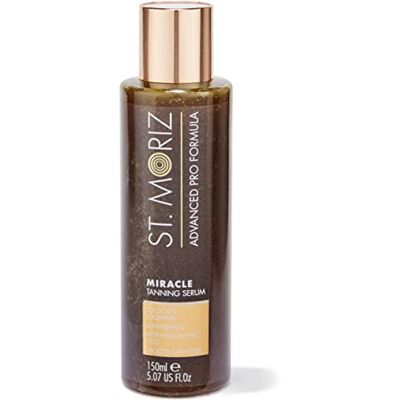 ST. MORIZ St Moriz Advanced Miracle Sérum bronzant progressif léger Faux sérum anti-âge avec acide hyaluronique pour une hydratation supplémentaire Raffermissant la peau et stimulant le collagène ST. MORIZ St Moriz Advanced Miracle Sérum bronzant progressif léger Faux sérum anti-âge avec acide hyaluronique pour une hydratation supplémentaire Raffermissant la peau et stimulant le collagène