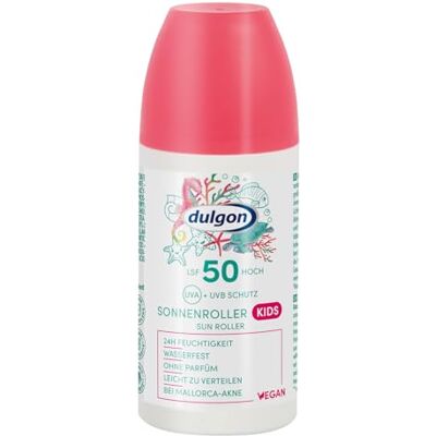Dulgon Crème solaire SPF 50 pour enfants 100 ml Protection UVA/UVB Imperméable 24h Sans parfum, végétalien et sans microplastique Dulgon Crème solaire SPF 50 pour enfants 100 ml Protection UVA/UVB Imperméable 24h Sans parfum, végétalien et sans microplastique
