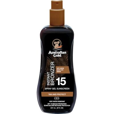 Australian Gold Lot de 15 protections solaires SPF avec bronzage, marron, 237 ml, lotion Australian Gold Lot de 15 protections solaires SPF avec bronzage, marron, 237 ml, lotion
