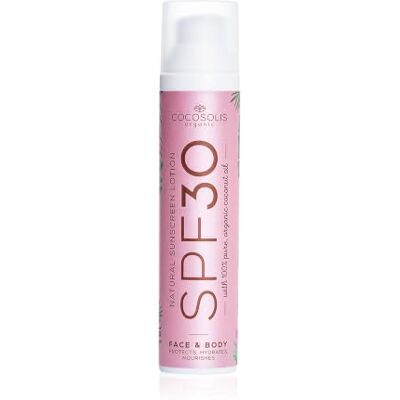 COCOSOLIS Crème solaire SPF 30, hydratante et protection solaire pour tous les types de peau, aux huiles bio Protection solaire bio (100 ml) COCOSOLIS Crème solaire SPF 30, hydratante et protection solaire pour tous les types de peau, aux huiles bio Protection solaire bio (100 ml)