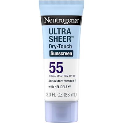Neutrogena Ecran solaire sec au toucher Ultra Sheer Protection UVA/UVB à large spectre SPF 55-88 ml Neutrogena Ecran solaire sec au toucher Ultra Sheer Protection UVA/UVB à large spectre SPF 55-88 ml