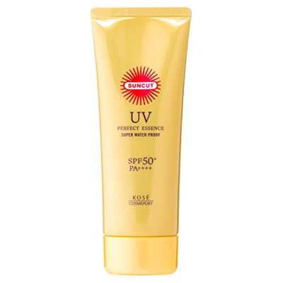 Suncut Kose Perfect UV Essence Écran solaire non parfumé 110 g – Essence UV japonaise légère pour le visage et le corps Suncut Kose Perfect UV Essence Écran solaire non parfumé 110 g – Essence UV japonaise légère pour le visage et le corps