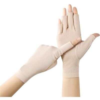 BFLCWSTD Gants De Soleil Femmes Gants Pour Protection Solaire Mince 1 Pièce Anti-UV En Coton Anti-dérapant à la Mode Protection Élastique Pour Extérieur(Beige) BFLCWSTD Gants De Soleil Femmes Gants Pour Protection Solaire Mince 1 Pièce Anti-UV En Coton Anti-dérapant à la Mode Protection Élastique Pour Extérieur(Beige)