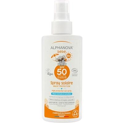 Alphanova Crème solaire bébé f50 bio spray Alphanova Crème solaire bébé f50 bio spray
