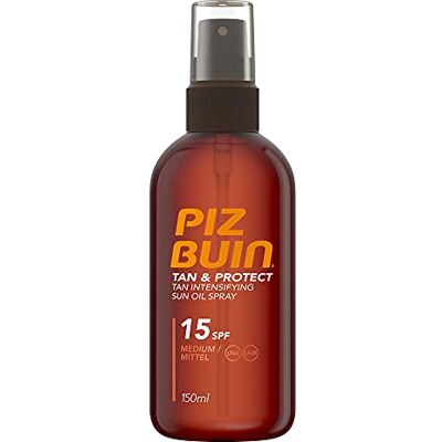 Piz Buin Tan & Protect Lot de 3 sprays d'huile d'accélération bronzante SPF 15 150 ml Piz Buin Tan & Protect Lot de 3 sprays d'huile d'accélération bronzante SPF 15 150 ml