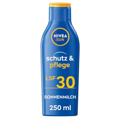 Sun Lait solaire SPF 30 (250 ml), crème solaire hydratante 48 h, protection solaire immédiate contre les rayons UVA/UVB Sun Lait solaire SPF 30 (250 ml), crème solaire hydratante 48 h, protection solaire immédiate contre les rayons UVA/UVB