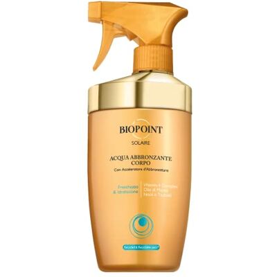 BIOPOINT Solaire Eau Solaire Bronzante Corps Sans Filtre, Action Antisel Hydratante, Accélérer le Processus de Bronzage et Donne de la Fraîcheur, 400 ml BIOPOINT Solaire Eau Solaire Bronzante Corps Sans Filtre, Action Antisel Hydratante, Accélérer le Processus de Bronzage et Donne de la Fraîcheur, 400 ml