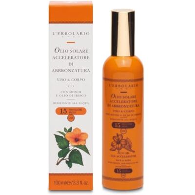 L'Erbolario Huile Solaire Accélérateur de Bronzage Visage & Corps SPF 15 100 ml L'Erbolario Huile Solaire Accélérateur de Bronzage Visage & Corps SPF 15 100 ml