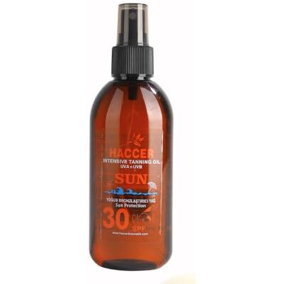 Haccer 30 SPF Self Tanner Oil Huile autobronzante 150 ml – SPF 30 – Protection contre les coups de soleil – Huiles autobronzantes Haccer 30 SPF Self Tanner Oil Huile autobronzante 150 ml – SPF 30 – Protection contre les coups de soleil – Huiles autobronzantes