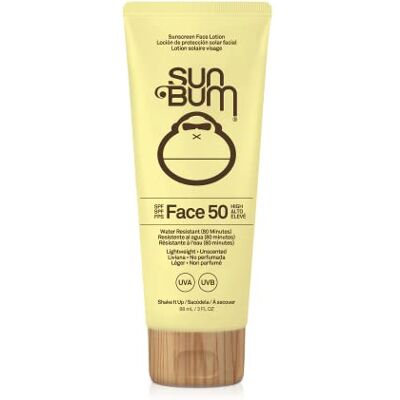Sun Original Crème solaire SPF 50 pour le visage, hydratante quotidienne avec vitamine E, végétalien et respectueux des récifs, protection UVA/UVB à large spectre, 88 ml Sun Original Crème solaire SPF 50 pour le visage, hydratante quotidienne avec vitamine E, végétalien et respectueux des récifs, protection UVA/UVB à large spectre, 88 ml