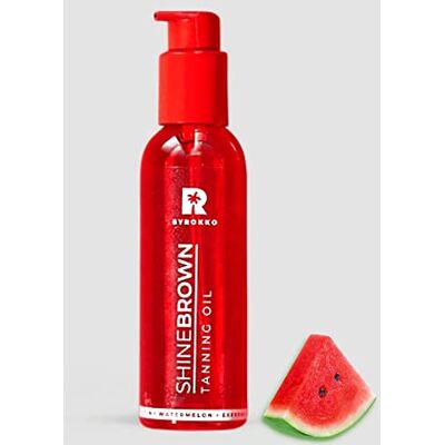 BYROKKO SHINEBROWN BYROKKO Original Shine Huile d'accélérateur de bronzage foncé hydratant 100 % naturelle, carotte, pastèque, noix, amande 145 ml BYROKKO SHINEBROWN BYROKKO Original Shine Huile d'accélérateur de bronzage foncé hydratant 100 % naturelle, carotte, pastèque, noix, amande 145 ml