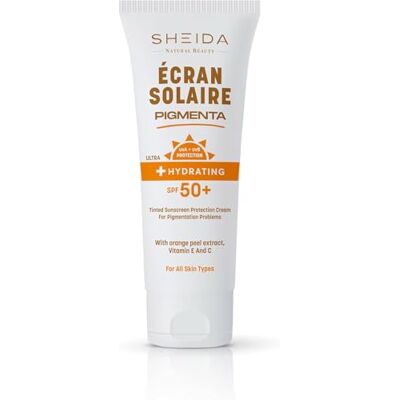 Sheida ECRAN SOLAIRE Crème solaire teintée pour tous types de peau SPF 50+ 75 ml Sheida ECRAN SOLAIRE Crème solaire teintée pour tous types de peau SPF 50+ 75 ml