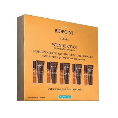 BIOPOINT Solaire Wonder Tan Kit bronzage Sublime, Huile bronzante Visage & Corps SPF6 10 ml (x 5) + Fixateur après-soleil 20 ml (x 5), fixe le bronzage et aide à régénérer la peau déshydratée BIOPOINT Solaire Wonder Tan Kit bronzage Sublime, Huile bronzante Visage & Corps SPF6 10 ml (x 5) + Fixateur après-soleil 20 ml (x 5), fixe le bronzage et aide à régénérer la peau déshydratée