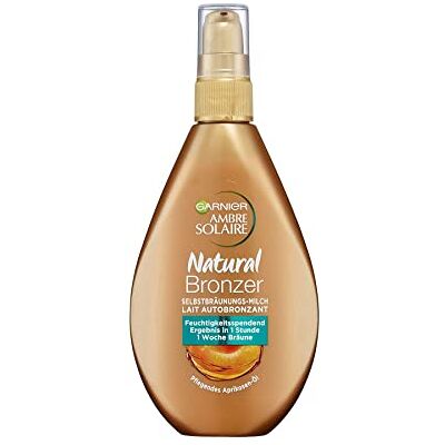 Garnier Lait autobronzant Lotion bronzante pour un bronzage naturel et sans taches Lait bronzant naturel Ambre Solaire 150 ml Garnier Lait autobronzant Lotion bronzante pour un bronzage naturel et sans taches Lait bronzant naturel Ambre Solaire 150 ml