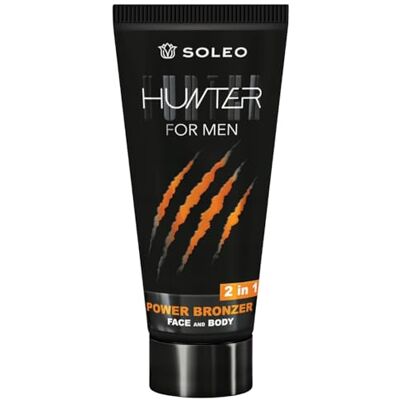 Soleo Hunter for Men Power Bronzer visage et corps 2 en 1 150 ml Soleo Hunter for Men Power Bronzer visage et corps 2 en 1 150 ml