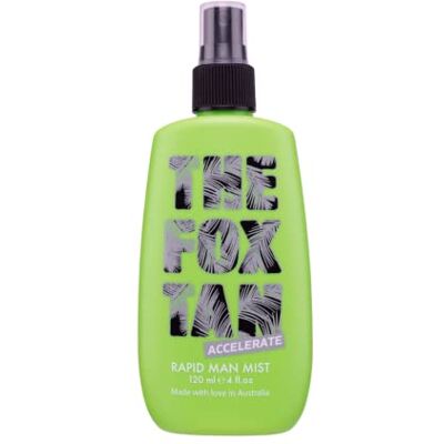 The Fox Tan Rapid Man Mist Accélérateur de Bronzage sans Autobronzant, Spray pour le Visage et le Corps, pour Hommes, pour le Soleil et le Solarium, 120 ml The Fox Tan Rapid Man Mist Accélérateur de Bronzage sans Autobronzant, Spray pour le Visage et le Corps, pour Hommes, pour le Soleil et le Solarium, 120 ml