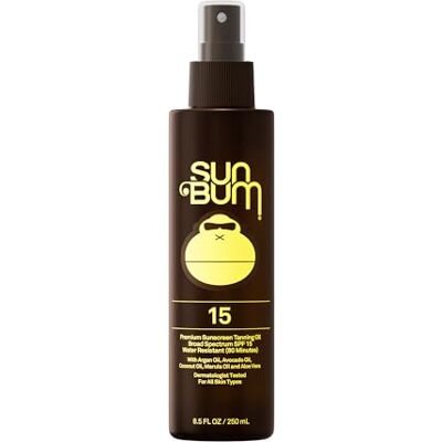 Sun Moisturizing Tanning Oil, SPF 15, 9oz Bottle, Protecting Dark Tanning Oil, Organic Coconut Oil, Aloe Vera Sun Moisturizing Tanning Oil, SPF 15, 9oz Bottle, Protecting Dark Tanning Oil, Organic Coconut Oil, Aloe Vera