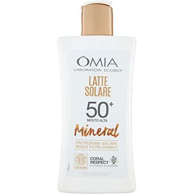 Omia lait soleil biologique huile d'argan spf 50+ très haute protection 200 ml Omia lait soleil biologique huile d'argan spf 50+ très haute protection 200 ml