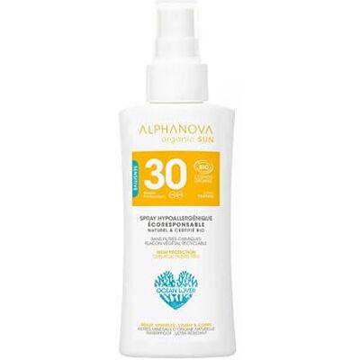Alphanova Spray Solaire Voyage Spf30 Bio Sun Visage Et Corps 90g Alphanova Spray Solaire Voyage Spf30 Bio Sun Visage Et Corps 90g