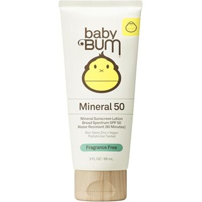 Baby Bum SPF 50 Mineral Sunscreen Lotion Fragrance Free 3 oz Baby Bum SPF 50 Mineral Sunscreen Lotion Fragrance Free 3 oz
