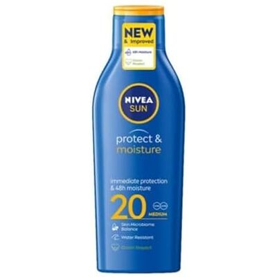 NIVEA Sun Protect & Moisture Lotion SPF 20, hydratée pendant 48 h, 200 ml NIVEA Sun Protect & Moisture Lotion SPF 20, hydratée pendant 48 h, 200 ml