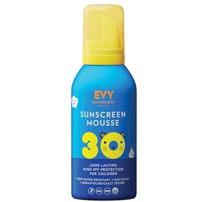 EVY Technology Evy Sunscreen Mousse Kids SPF30 x 1 EVY Technology Evy Sunscreen Mousse Kids SPF30 x 1