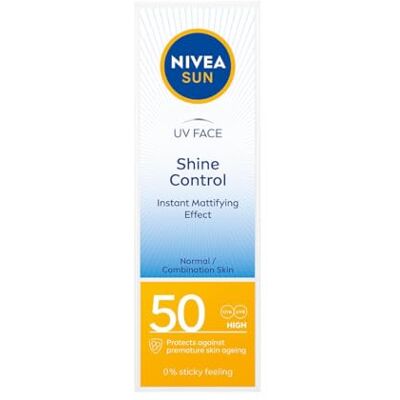 NIVEA Sun UV Crème solaire Visage Shine Control Cream pour Mat Look SPF50, 50 ml NIVEA Sun UV Crème solaire Visage Shine Control Cream pour Mat Look SPF50, 50 ml