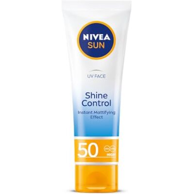 NIVEA Sun UV Crème solaire Visage Shine Control Cream pour Mat Look SPF50, 50 ml NIVEA Sun UV Crème solaire Visage Shine Control Cream pour Mat Look SPF50, 50 ml