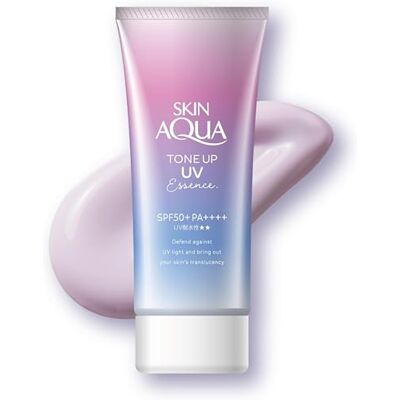SKIN AQUA Tone Up UV Essence Crème solaire Lavande 80 g SPF50+/PA++++ SKIN AQUA Tone Up UV Essence Crème solaire Lavande 80 g SPF50+/PA++++
