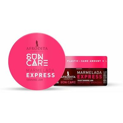 Afrodita Cosmetics Sun Care Marmelada Express Accélérateur de Bronzage Tanning Jam Soleil & Solarium Bronzage Naturel Rapide Gelée Nourrissante Parfum Fruits Candy 200 ml Afrodita Cosmetics Sun Care Marmelada Express Accélérateur de Bronzage Tanning Jam Soleil & Solarium Bronzage Naturel Rapide Gelée Nourrissante Parfum Fruits Candy 200 ml