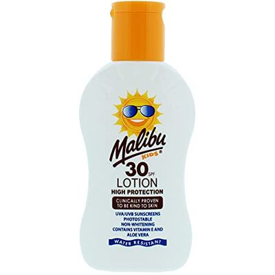 Malibu SPF50 Lotion solaire pour enfants 100 ml Malibu SPF50 Lotion solaire pour enfants 100 ml