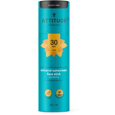 ATTITUDE Baby & Kids Face Stick SPF 30 Fragrance Free ATTITUDE Baby & Kids Face Stick SPF 30 Fragrance Free