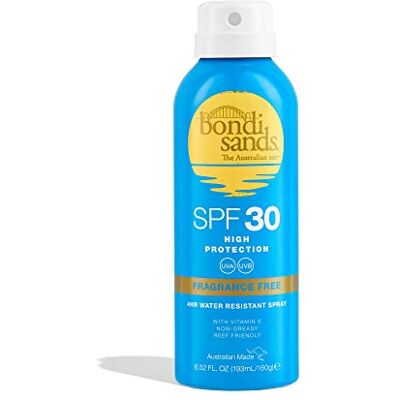 Bondi Sands SPF 30+ Fragrance Free Aerosol Face Mist Spray 193 ml Bondi Sands SPF 30+ Fragrance Free Aerosol Face Mist Spray 193 ml
